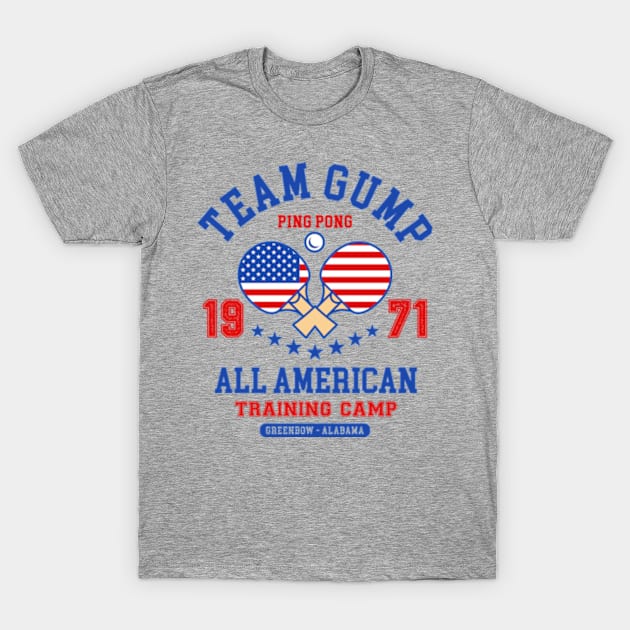 Team Gump Ping Pong T-Shirt by Three Meat Curry